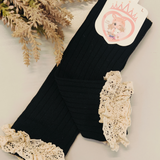 Lace Whimsy Black Socks