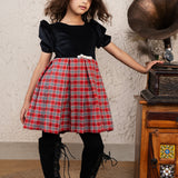 Winter Charm Plaid Dress