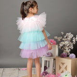 Unicorn Rainbow Layered Dress