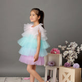 Unicorn Rainbow Layered Dress