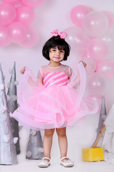 Girls Clothing | Barbie Frock | Freeup