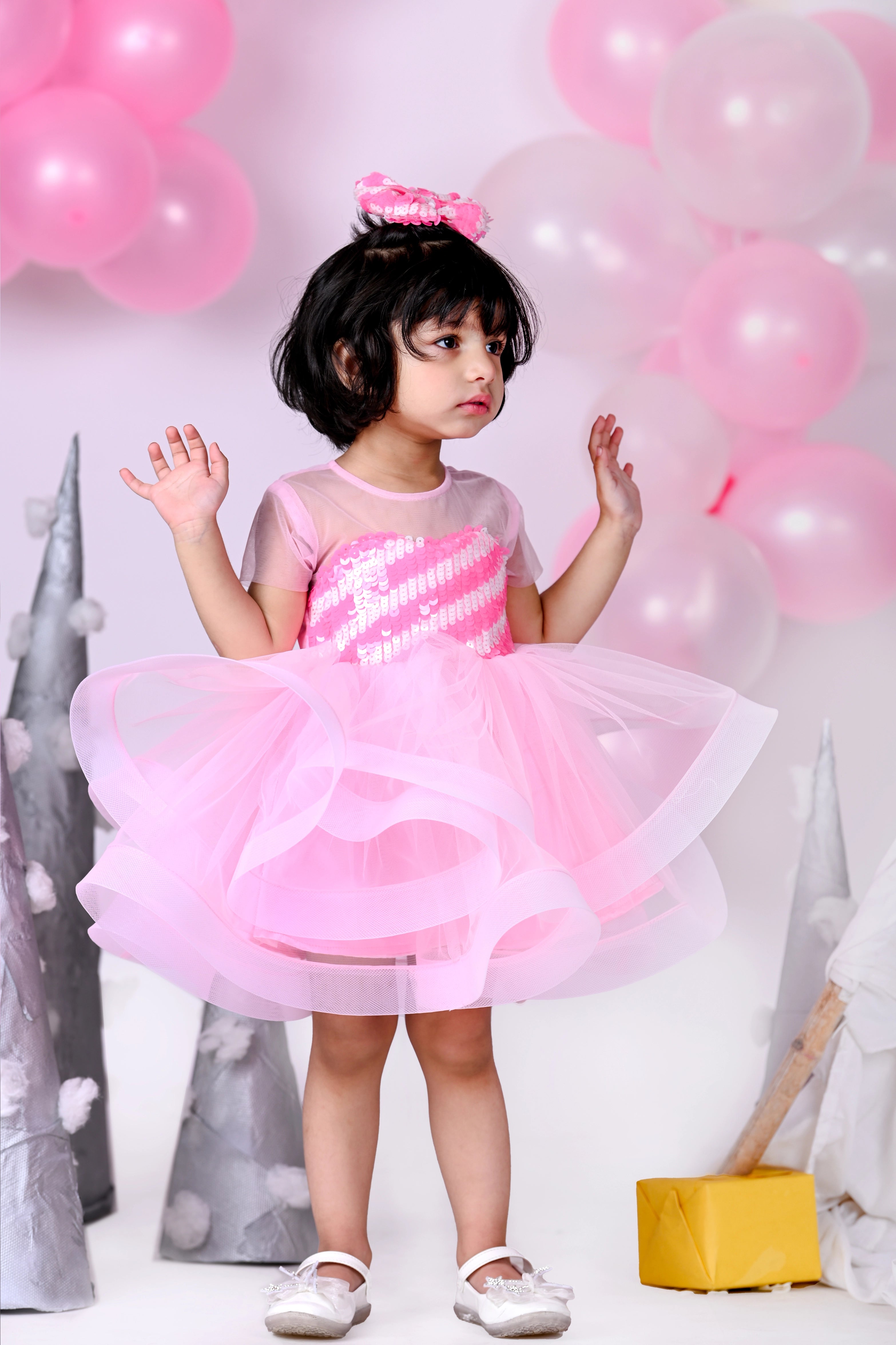 Barbie Big Girls French Terry Skater Dress Toddler to Big Kid - Walmart.com