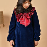 Blue Velvet Charm Dress