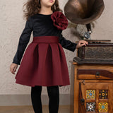 Wine Blossom Dress