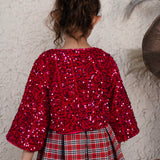 Fuchsia Dust Shimmer Shrug