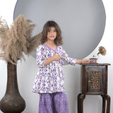 Lavender Garden Sharara Set