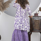 Lavender Garden Sharara Set