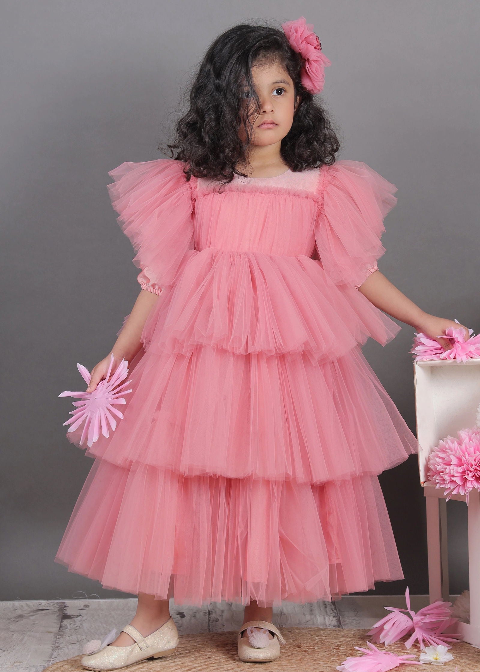 Dusty Ruffles Dress