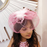 Royal Feather Pink Fascinator