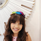 Feathered Rainbow Tiara Band