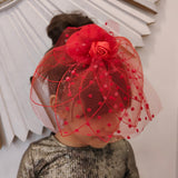 Luxe Red Fascinator