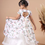Petals And Poise Ruffled Gown