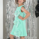 Signature Shimmer Bow Dress