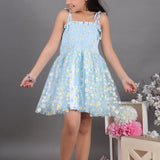 Blue Bloom Floral Dress