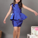 Midnight Sparkle Peplum Dress