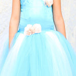 Frozen Themed Dress with Tulle Net
