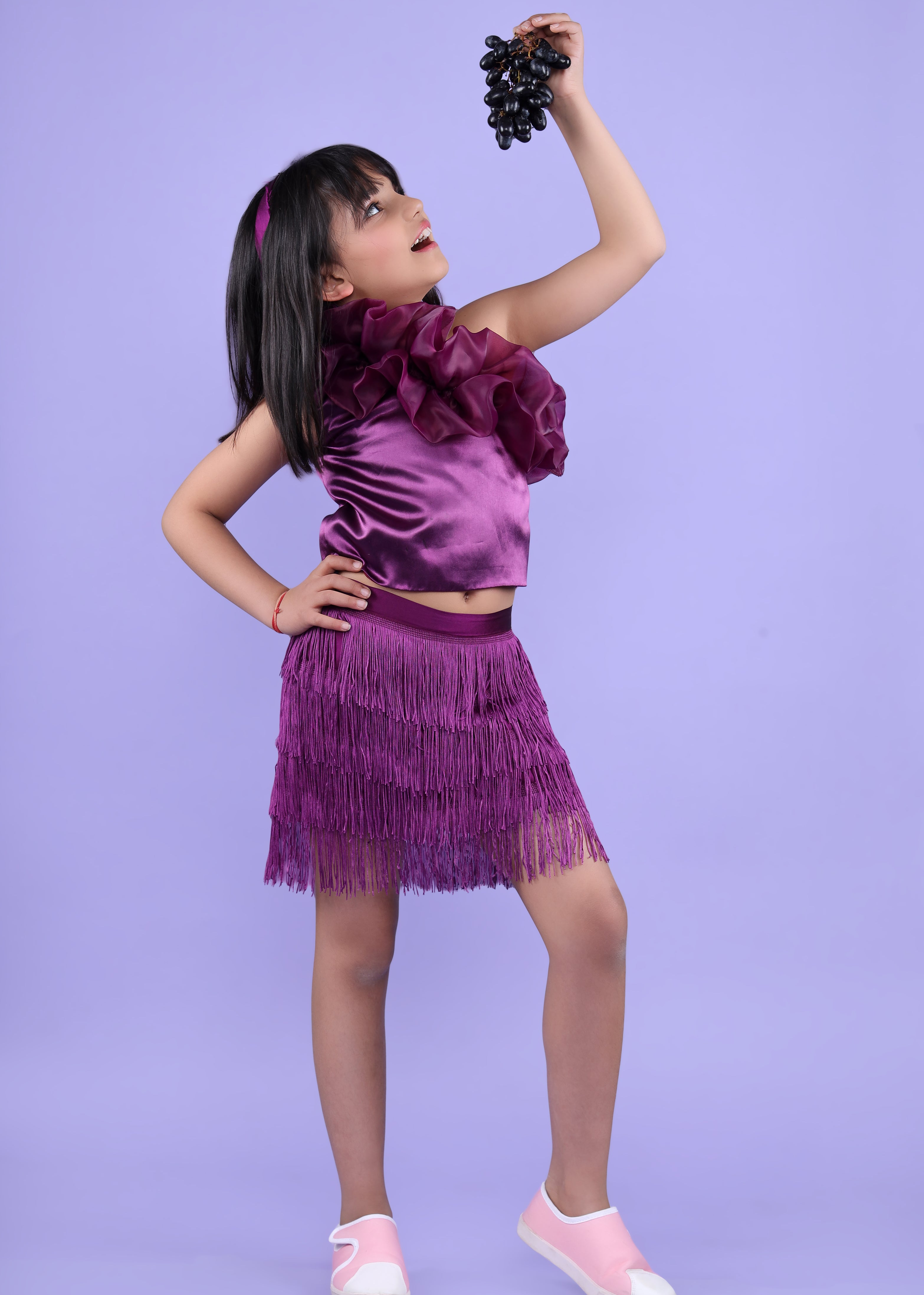 Purple Jamaican Fringe Set