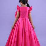Fashionable Pink Bow Gown