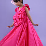 Crush Bow Gown For little Girls 