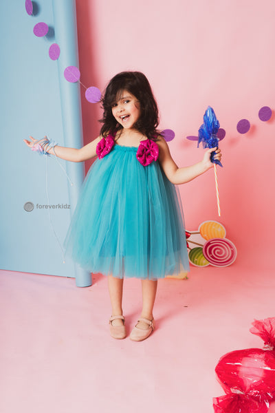 Blue colour dress for baby cheap girl