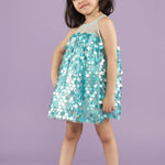 Blue Sparkler Tunic Party Dress