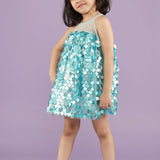 Blue Sparkler Tunic Party Dress