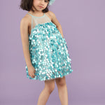 Blue Sparkler Tunic Dress for Little Girls