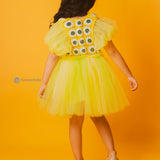 Handcrafted Crochet Frock in Yellow Colour 
