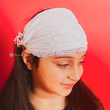 Ivory Lace Head Band