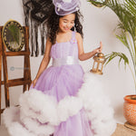 Blueberry Ruffled Gown 