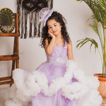 Soft Tulle Blueberry Gown 
