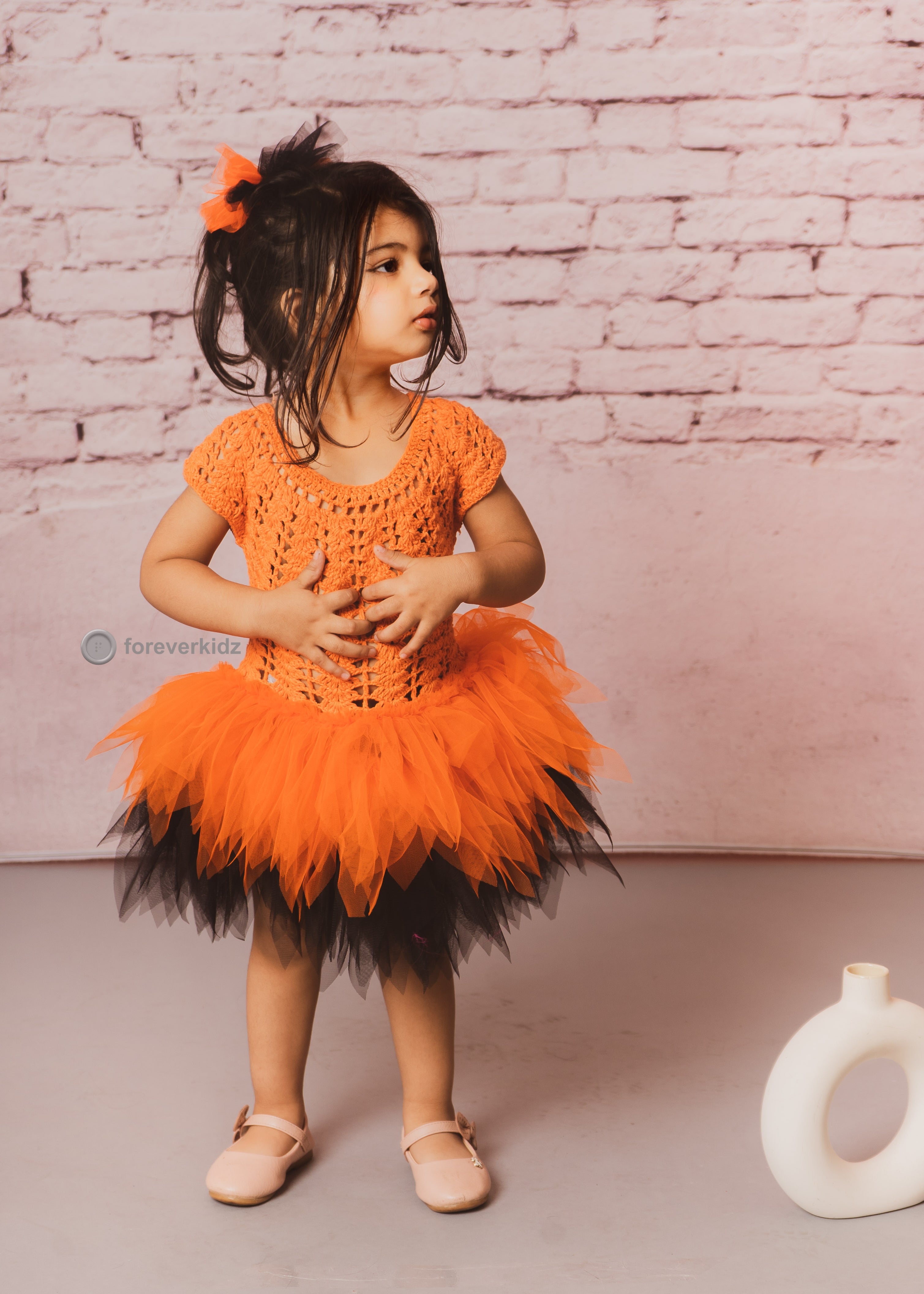 Honey Colour Ballerina Tutu Dress for Girls