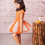 Orange Color Tutu Dress 