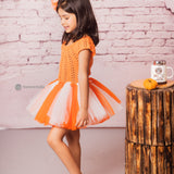 Orange Color Tutu Dress 