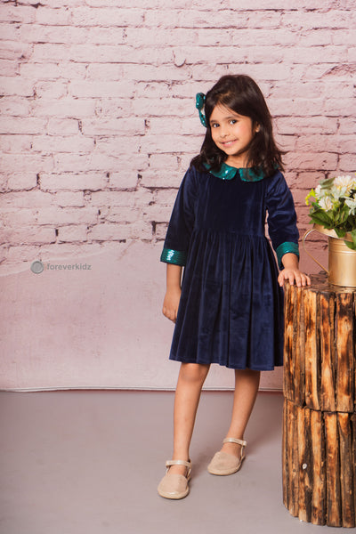 Baby hot sale frock velvet