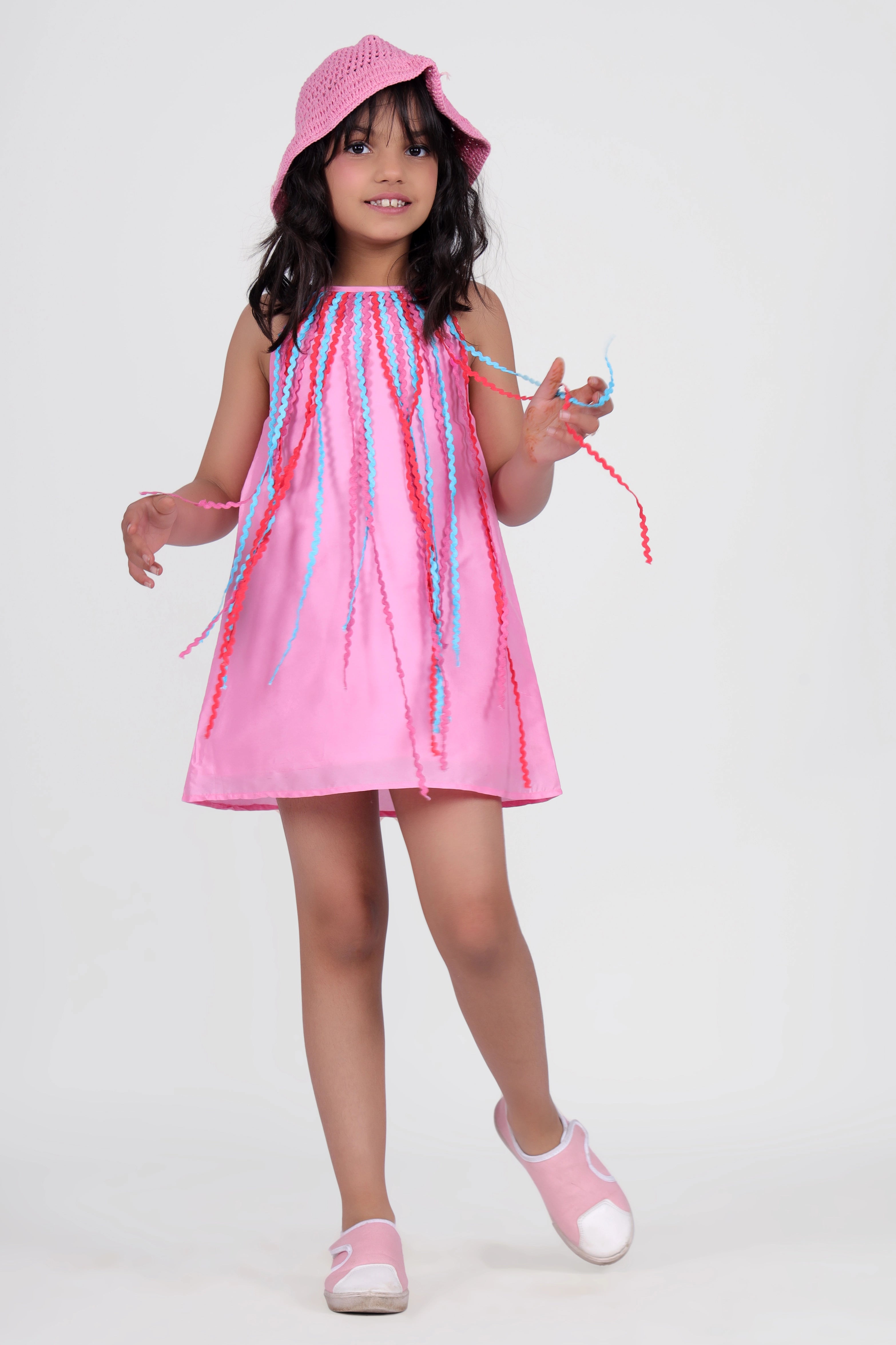 Flamingo Fringe Dress