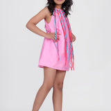 Pink Fringe Dress for Girls