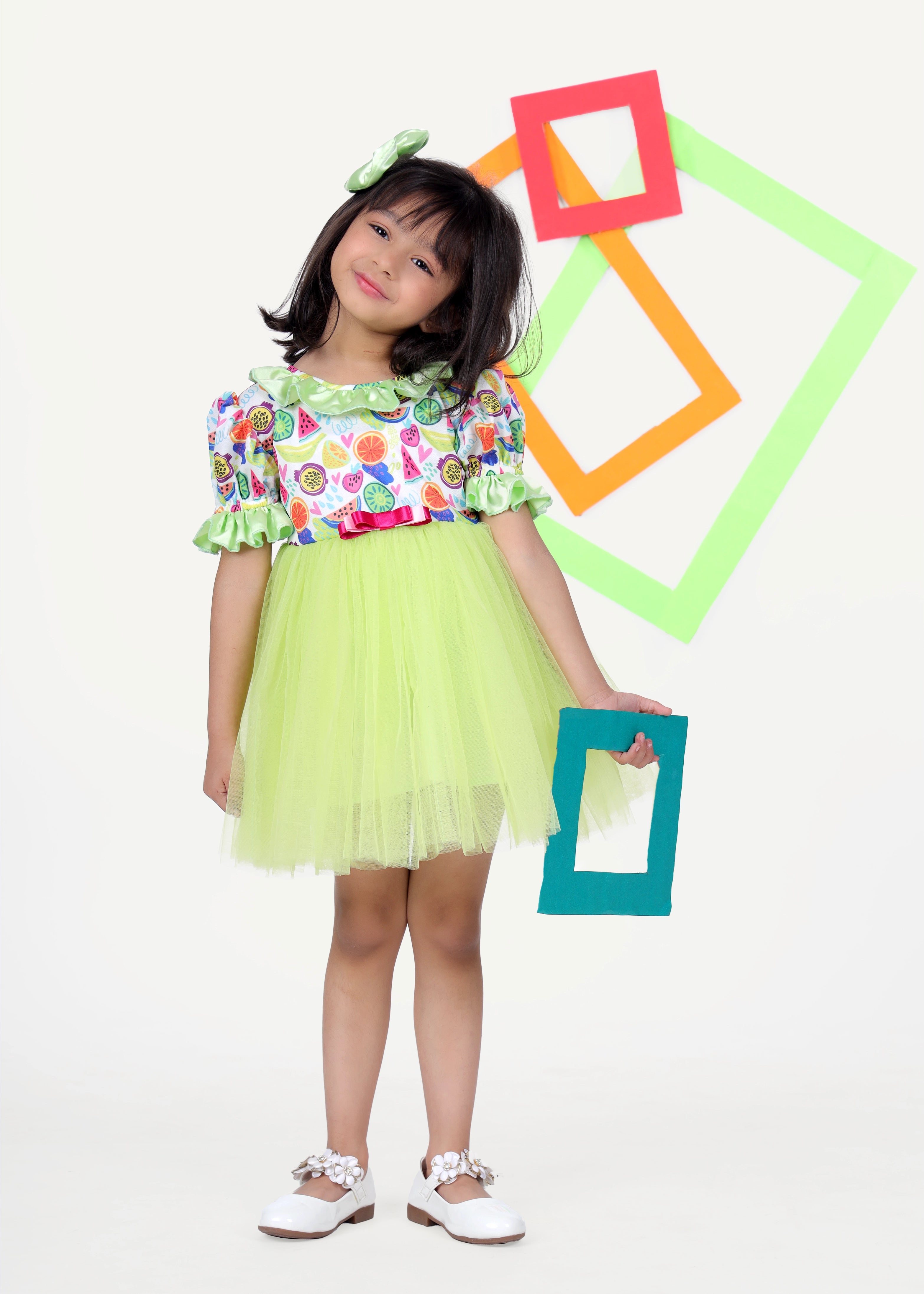 Fruit Salad Frock For Lil Girls