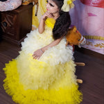 Party Gown with Ruffles for Little Girls 