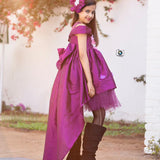 Purple Garden Hi Low Dress