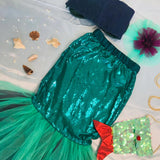 Little Mermaid Dress with Ruffles