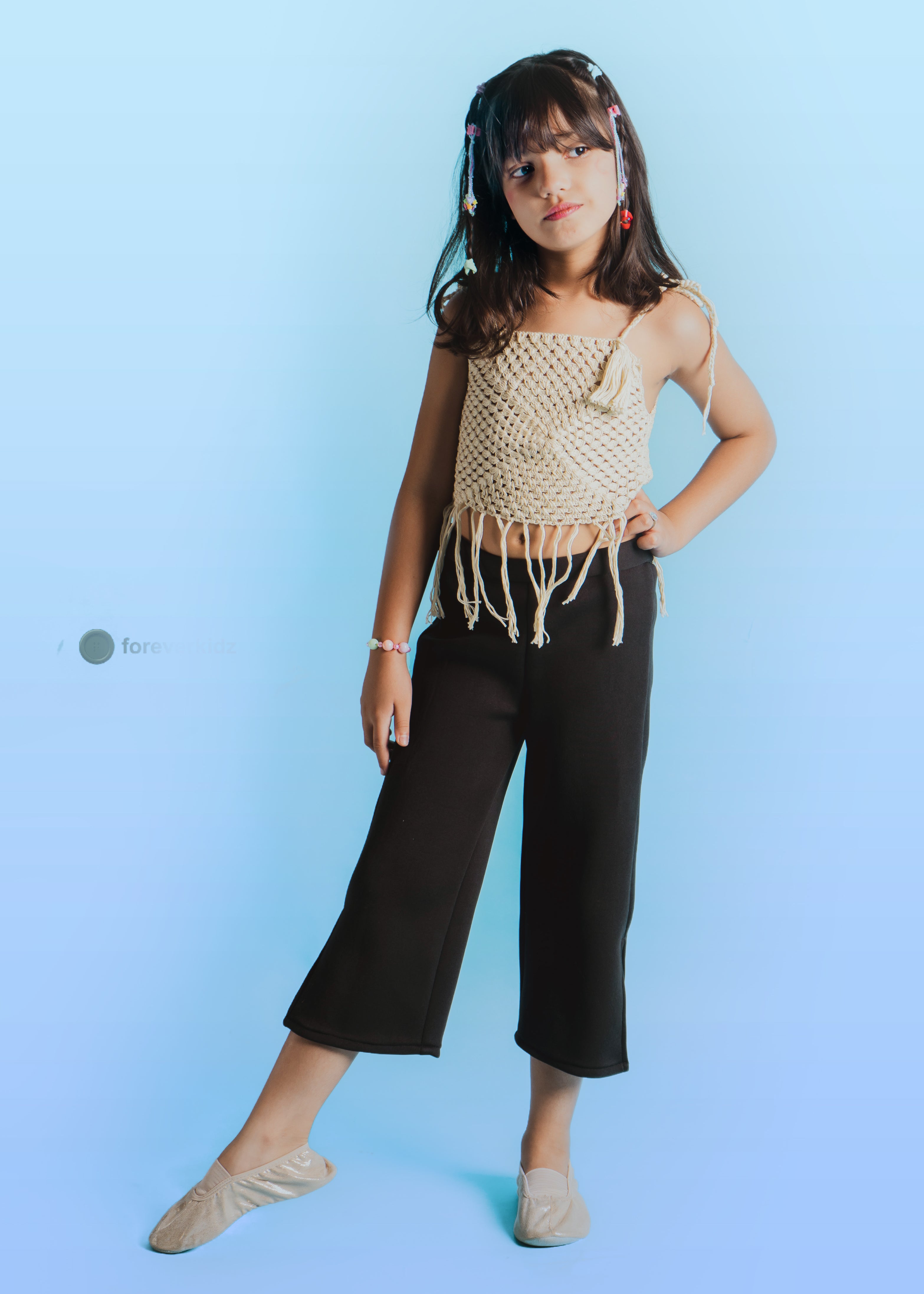 Crochet Tassel Top for Kids