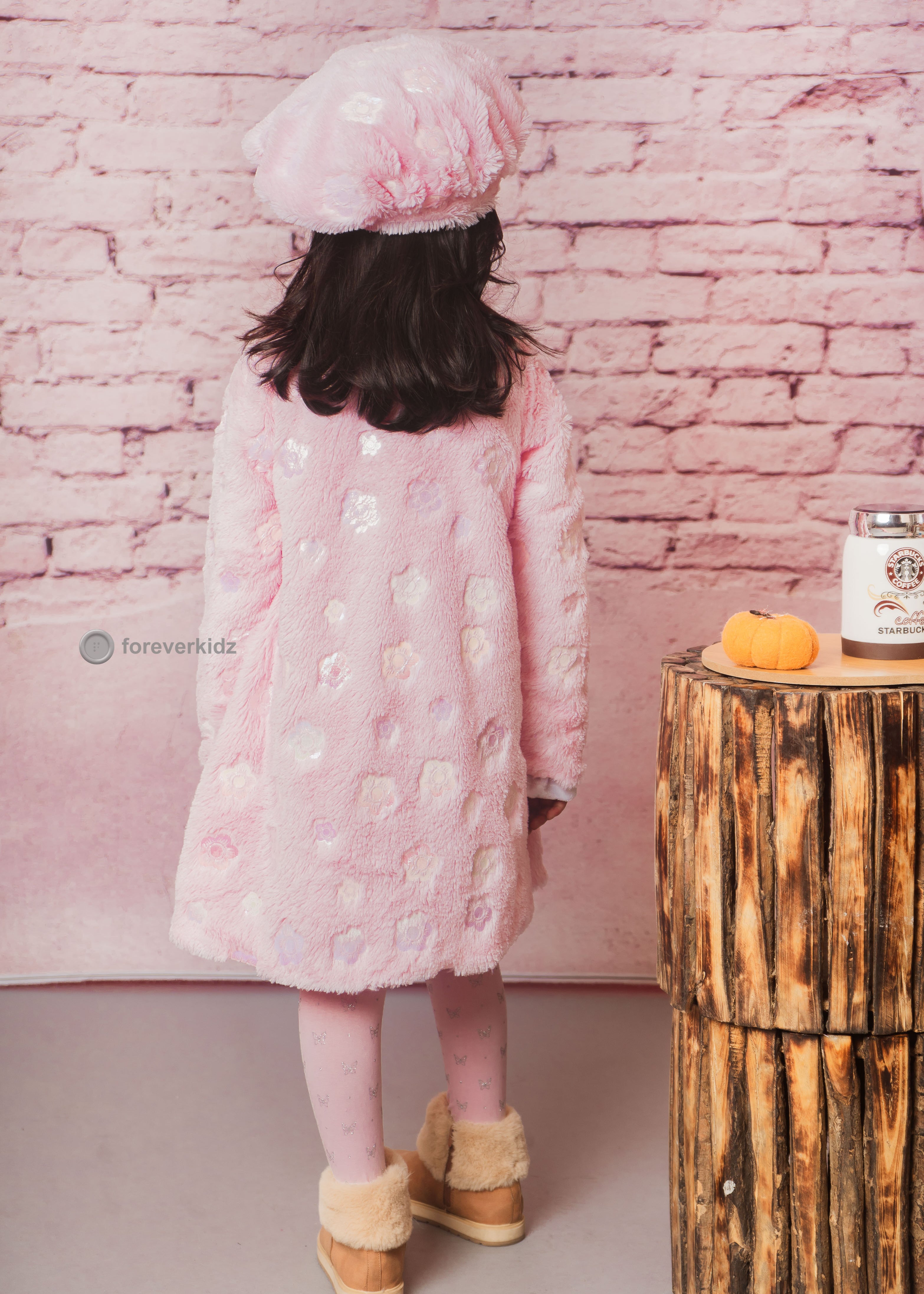 Cozy and Furry Korean Cuddle Coat for Girls