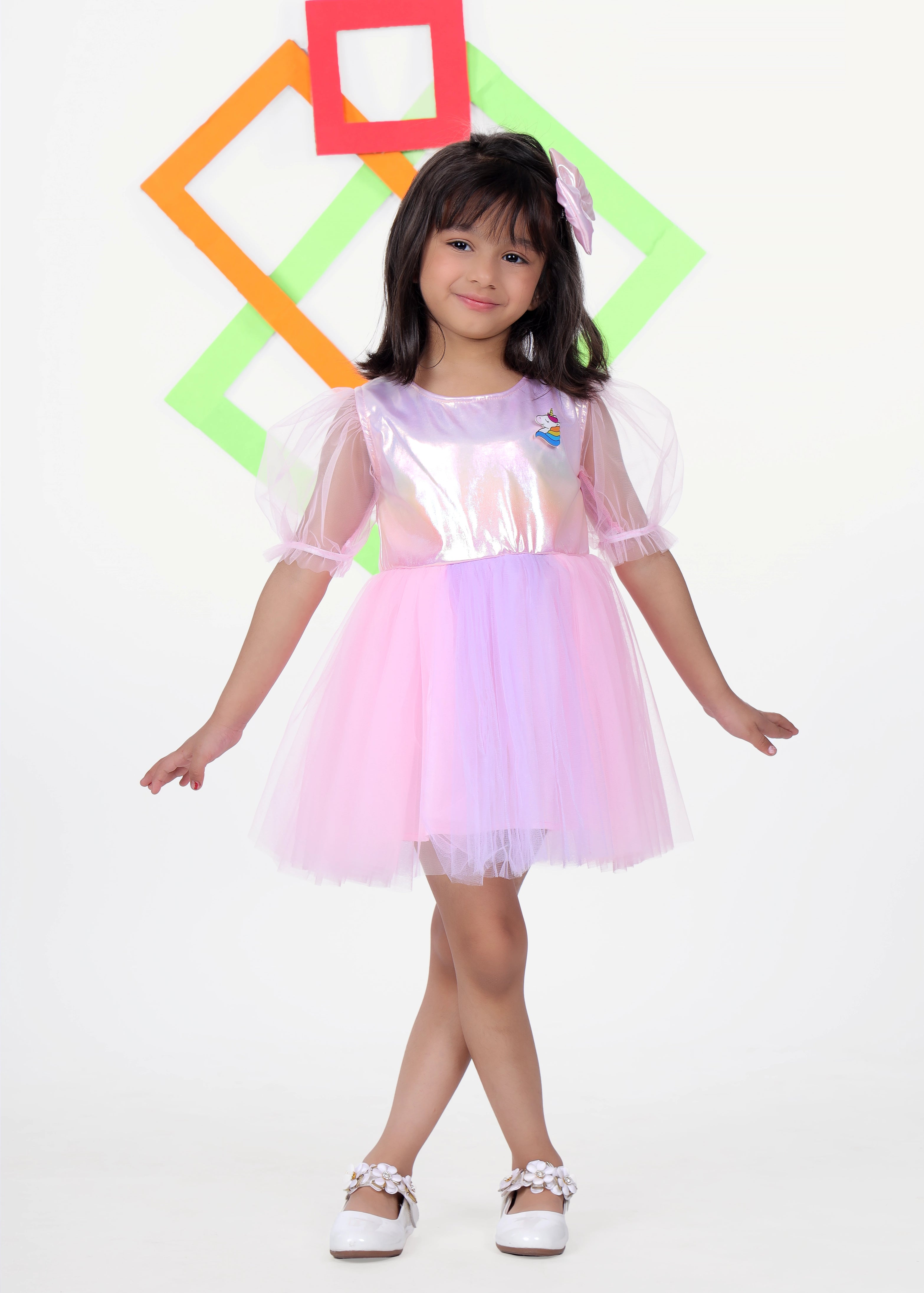 Mystic Unicorn Frock for Little Girls