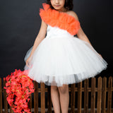 Peach Sorbet Ruffle Dress