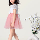 Peachy Sweet Frock for Little Girls