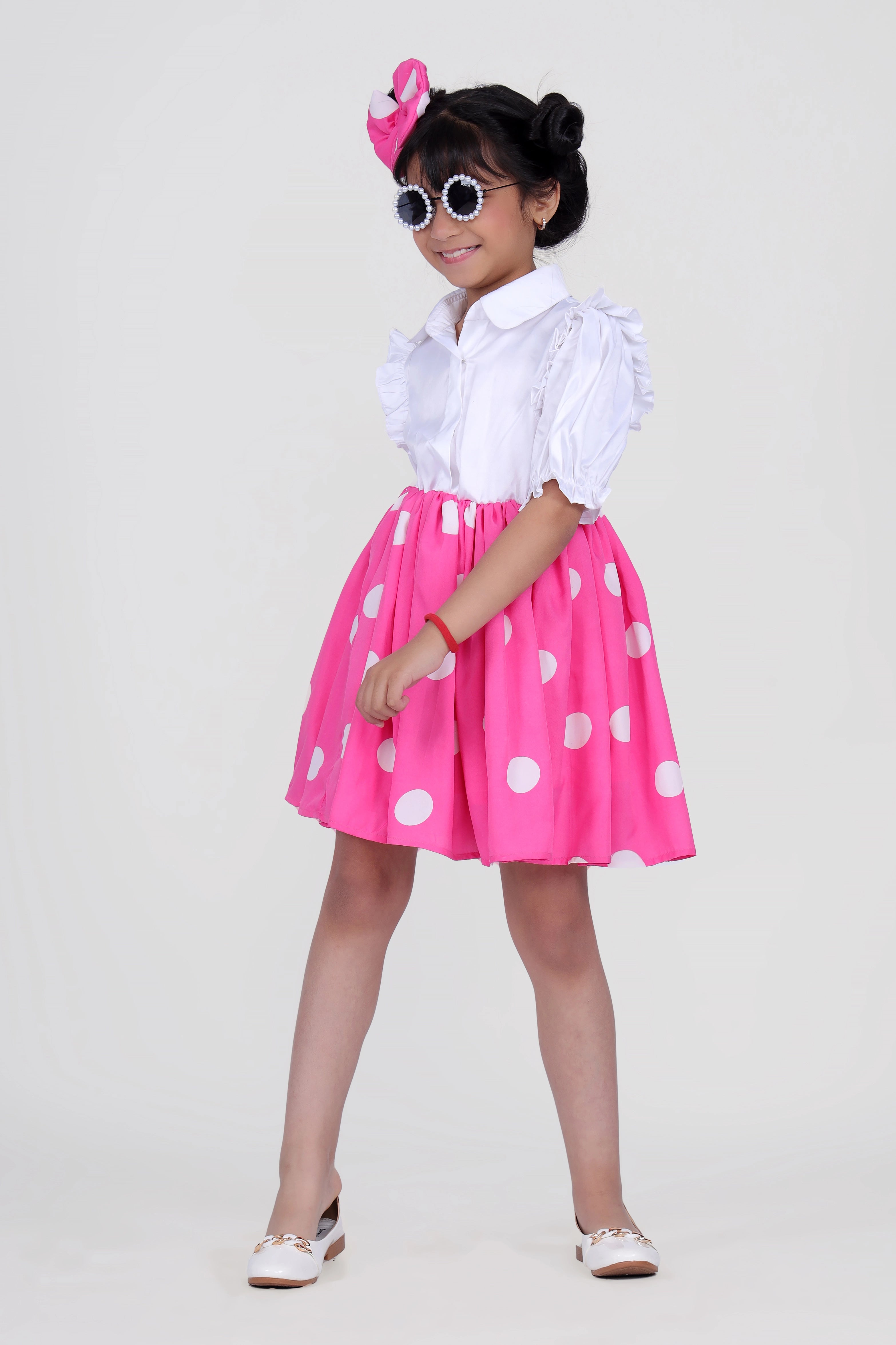 Pink Polka Party Dress