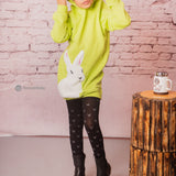 Rabbit Neon Hoodie Dress