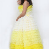 Sun Kiss Yellow Gown For Party 