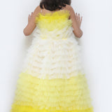 Ruffled Party Gown for Girls
